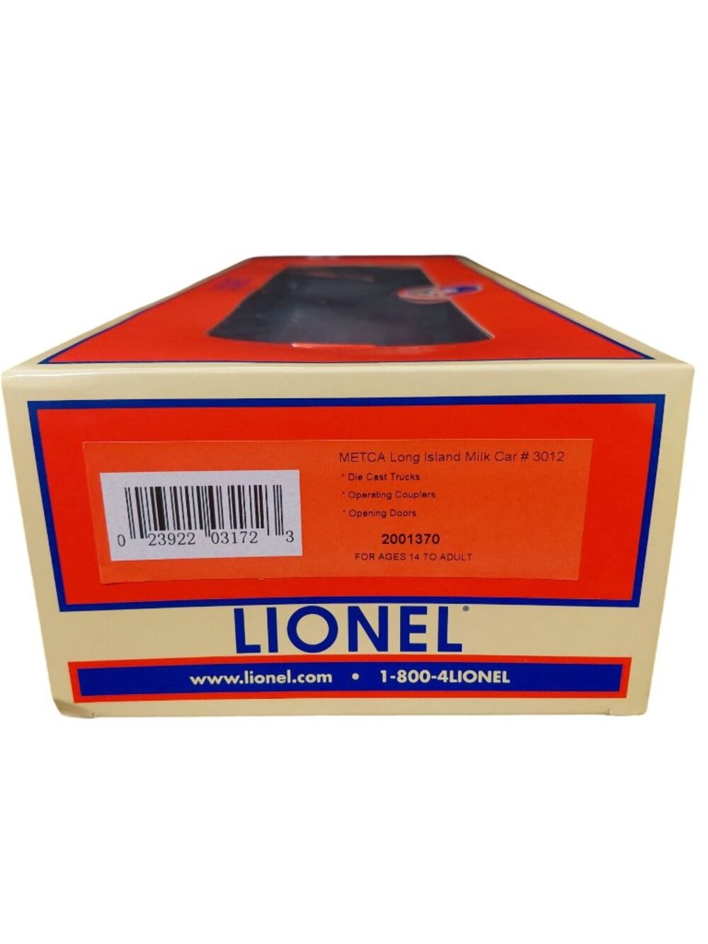 NIB Lionel METCA Long Island Milk Car #3012 Die Cast Trucks 2001370 Opening Door - Picture 4 of 6